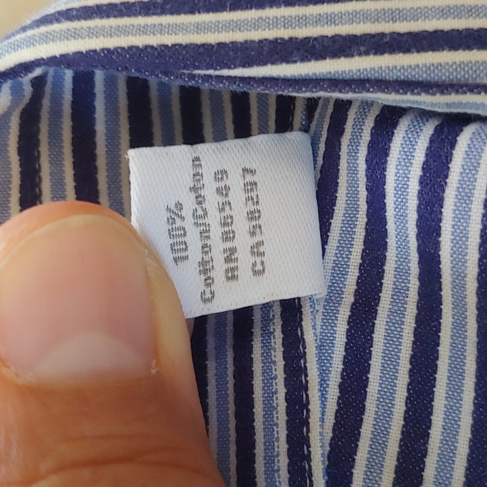 Tommy Bahama 100% Cotton Long Sleeve Button Down Dress Shirt Size 16 - Picture 6 of 6